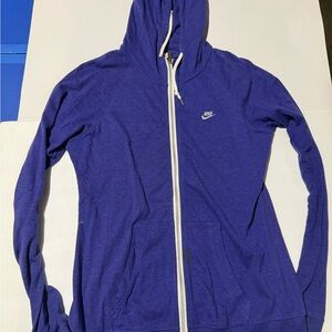 Nike Women's Blue Full-Zip Hoodie